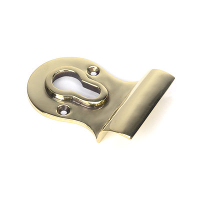 Face Fixed Aged Brass Euro Escutcheon