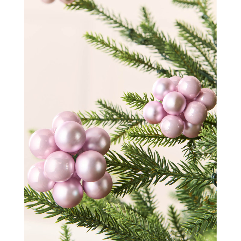 11cm Polystyrene Bauble, Pink