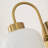 1-Light Oval Glass Armed Wall Sconce