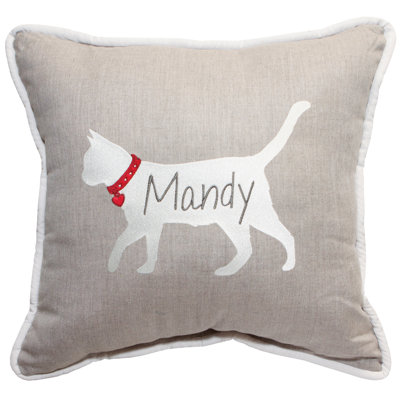 Personalized Pet Name Sunbrella® Throw Pillow