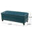 Storage - Teal Pu Upholstered With Storage, 51.01 In. Depth, 20.7 Width, 18.59 Height, 31.16 Lb. Weight Space, 50 Deep, 20.5 Wide, High, Weighty-1502275848