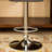 Contemporary Tufted Adjustable Height Hydraulic Bar Stools, Set Of 2, Stylish And Comfortable With 360-Degree Swivel-1864460201