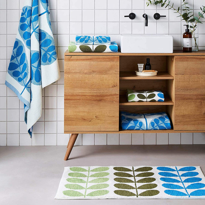 Orla Kiely Botanica Stem 70x125cm Bath Towel, Blue