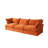 Fairford Nedek 3-Piece Upholstered Modern Corduroy Fabric Sectional Sofa-1135106797