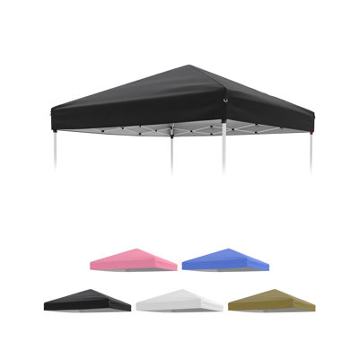 10x10ft Canopy Replacement Top with Silver Coated, Waterproof & UV Protection Pop Up Canopy Tent Replacement Top Cover Waterproof for Outdoor Garden Patio Sun Shade(Top Only)