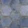Mandalay Hex 9.13 in. x 10.51 in. Polished Concrete Look Porcelain Floor and Wall Tile