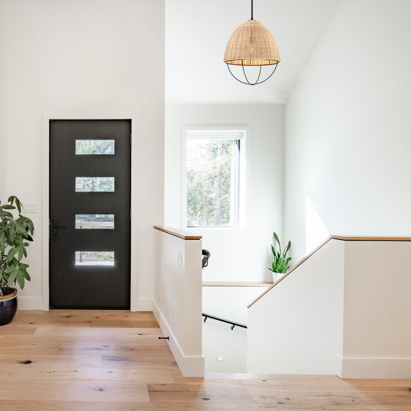 Luminaire suspendu noir mat à 1 lumière Orenda