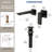 Wall Mounted Bathroom Faucet, Single-handle Bathroom Sink Faucet with Drain Assembly-125423805