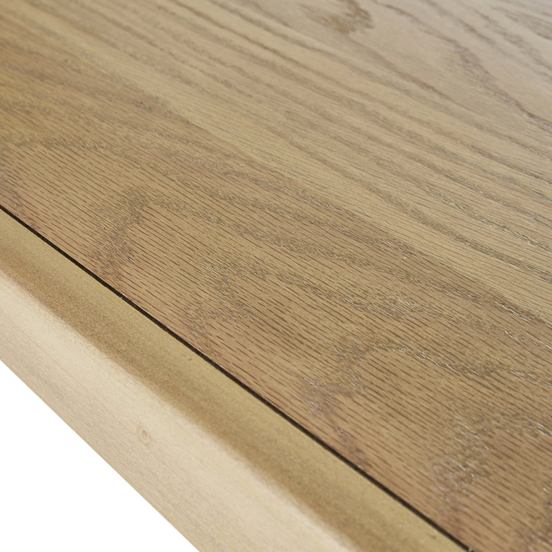 Table de bout Enchanting - Tablette, structure en bois massif pour le style avec base, plateau et couleurs naturelles, assemblage nécessaire