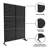 Pacifa 74.8" x 47" Laser-Cut Metal Privacy Screen Fence Panel With Stripe Pattern-102305952
