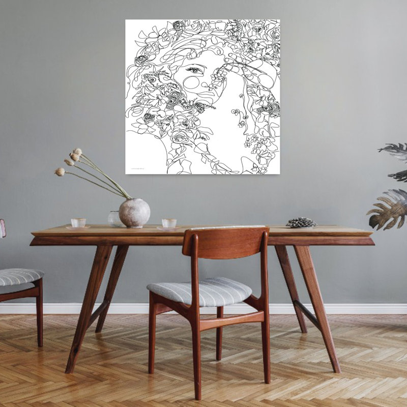 Scent Of Lilac Abstract Art, 32" H x 32" W