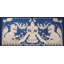 Hand Knotted Wool Area Rug in Blue