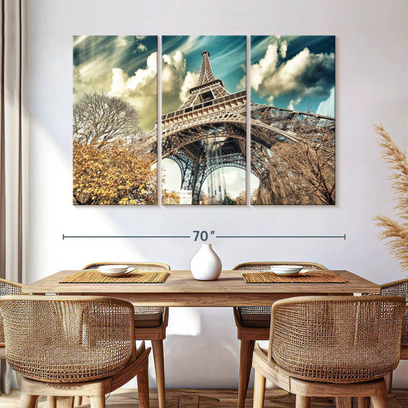 Tour Eiffel Nicci en hiver, H 42 po x l 65 po