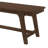 Egons Solid Wood Dining Bench in Brown