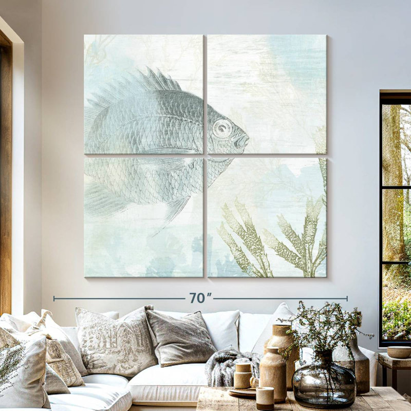 Brampt Coastal Fresco I, 57'' H x 57'' W
