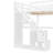 Space Saving Beds, Full Wood Loft Bed Modern Study Home Storage