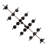 Dante 16 - Light Steel Dimmable Geometric Chandelier