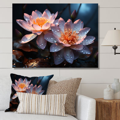 " White Yellow Lotus Field III "