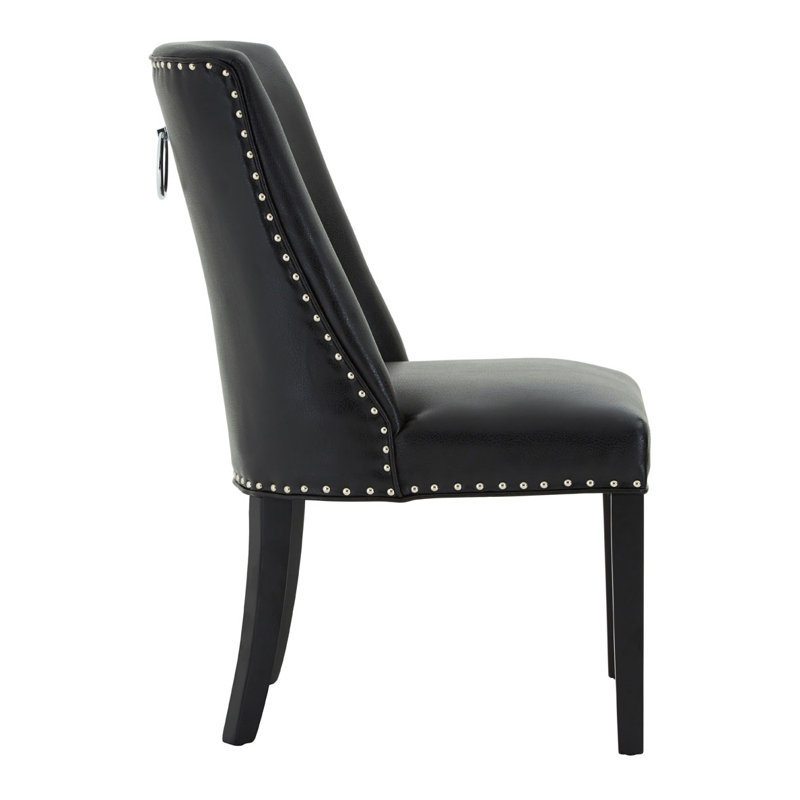 Rodeo Upholstered Side Chair in Black