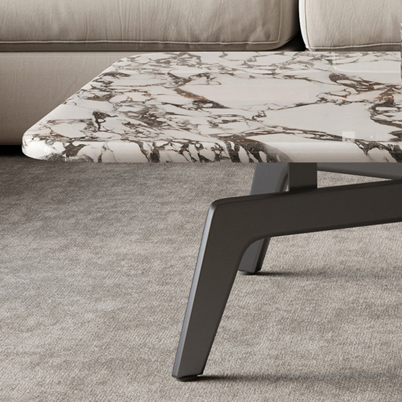 Table basse moderne simple ronde en marbre