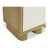 Sideboard, Shagreen Patterned Doors, Solid Oak Frame With Antique Gold Accent, White-614809398