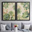 Vitrail Succulents I - ensemble de 2 reproductions d'art sur toile encadrées-1253389422-1253389420