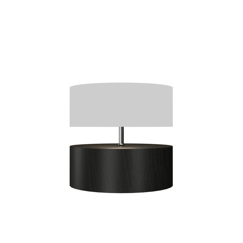 Cilíndrico Desk Table Lamp, Charcoal, White