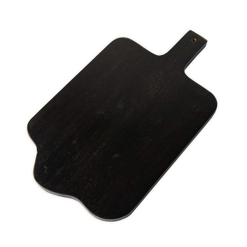 Millwood Pines Garaciela Wood Platter, Black