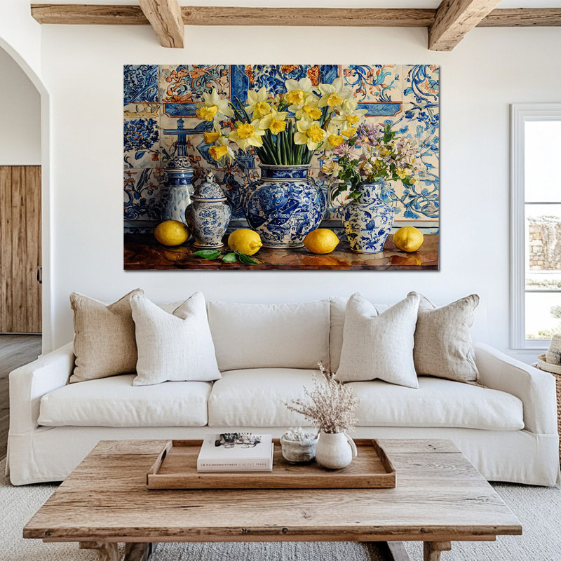 Art mural citron, cuisine italienne, art mural sur toile citron pour la cuisine, décoration murale rétro, fruits, impressions d'art méditerranéen 20 po x 30 po