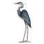 Statue de jardin en métal Heron Blue
