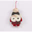 Plush Baby Owl In Plaid Christmas Ornament