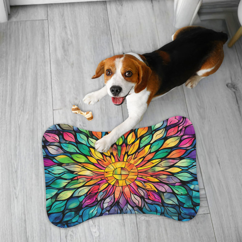 Tapis de mosaïque en verre 1 pièce, Petit (14 po)
