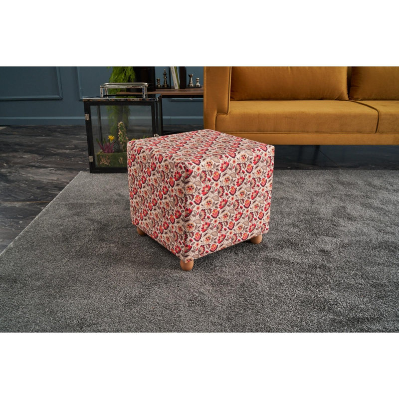 Prudencia 42cm Wide No Pattern Pouf Ottoman