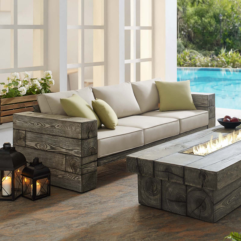 Manteo Rustic Coastal Outdoor Patio Sofa by Modway