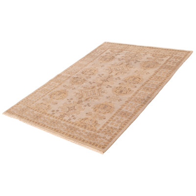 Tapis unique gris clair de 6 pi 0 po x 9 pi Alannis