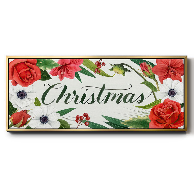 Christmas Time - Toile encadrée, H 8 po x l 20 po