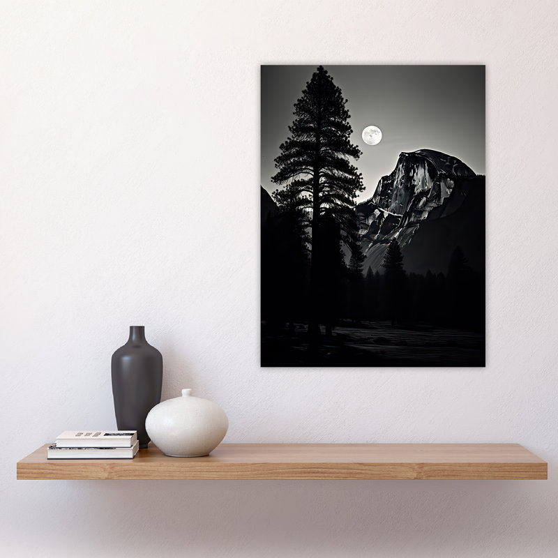 Wall Art Print Full Moon Rising over Half Dome Poster Picture