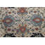 Tapis turc en laine noué à la main de conception unique 9 pi 9 po x 13 pi Sultanabad Ziegler