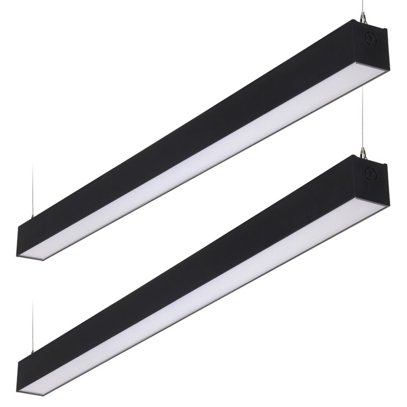 4FT 40W 3CCT Dimmable Anti-Glare Optical Lens Linear Light, 3000K/4000K/5000K Selectable