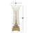 Glass Silver Uplight with Gold Base Set