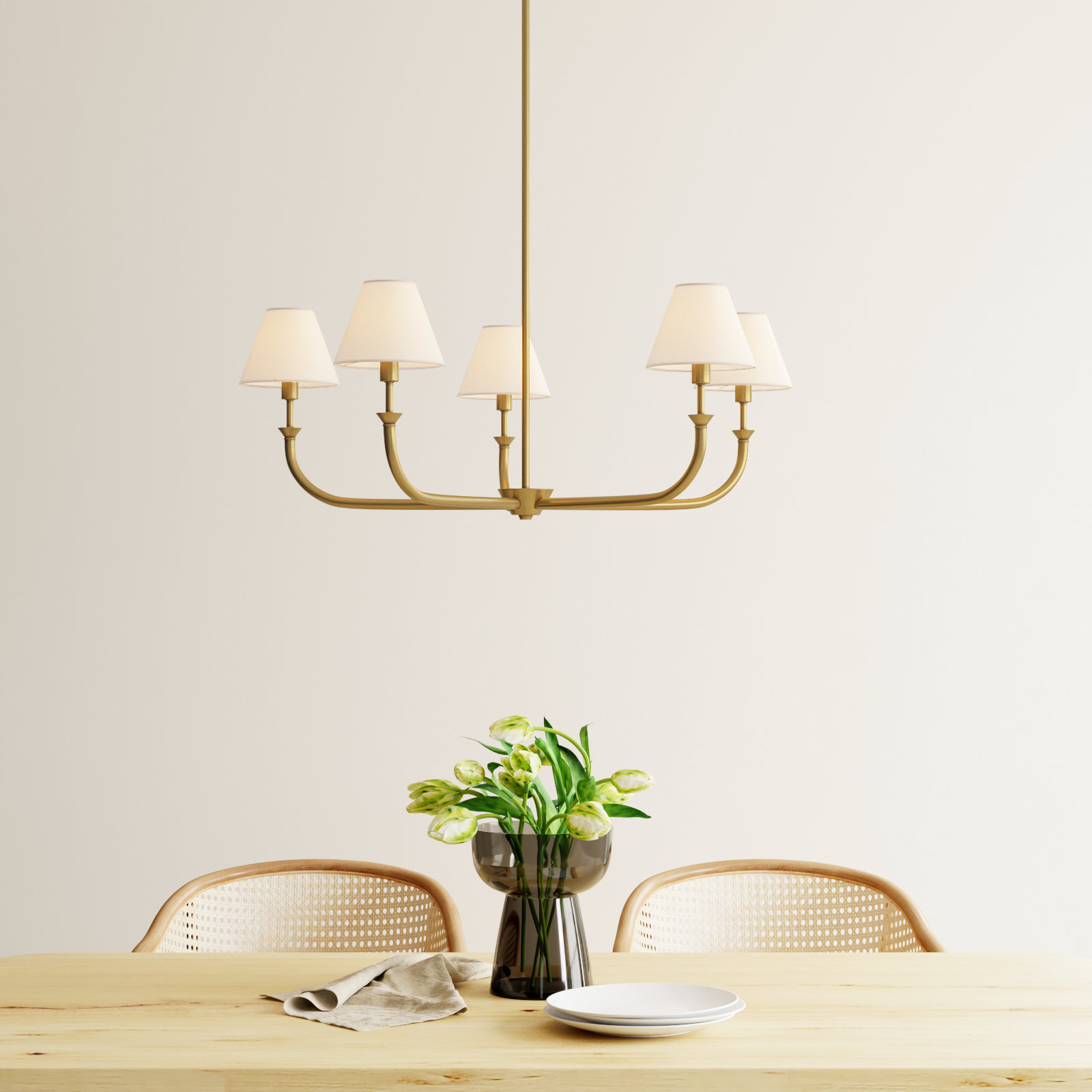 Greta 5-Light Chandelier, Gold
