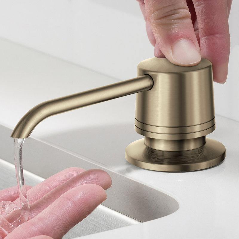 Distributeur de savon, Bronze champagne antique sans taches