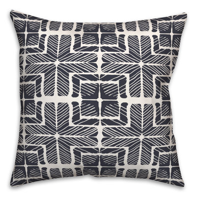  Coussin décoratif à carreaux en polyester pour l'intérieur et l'extérieur