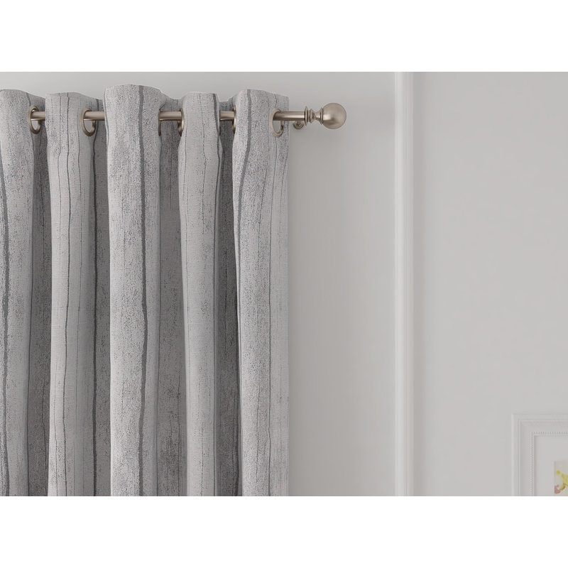 Rideau en polyester, Gris
