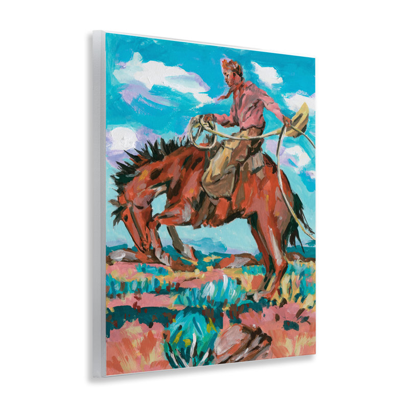 «Lassoing Cowboy Scene» par Samuel Dixon