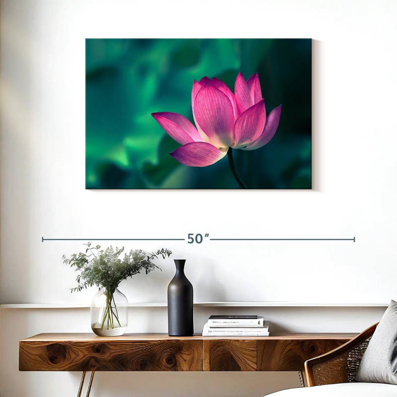 Harnek charmant lotus rose, H 24 po x l 36 po