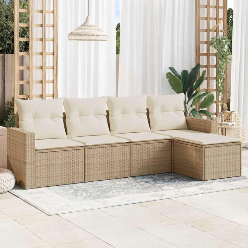 Vidaxl Garden Sofa Set PE Rattan