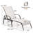 Maudrey Outdoor Metal Chaise Lounge