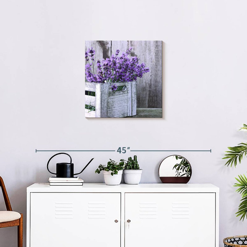 Arrangement de lavande Harnek, H 20 po x l 20 po