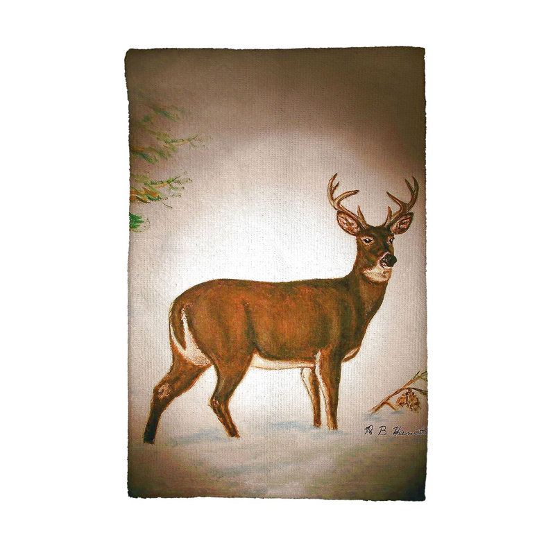 Serviette de cerf pour thé à neige